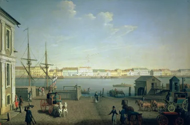 Englische Uferstraße in St. Petersburg, 1790er Jahre